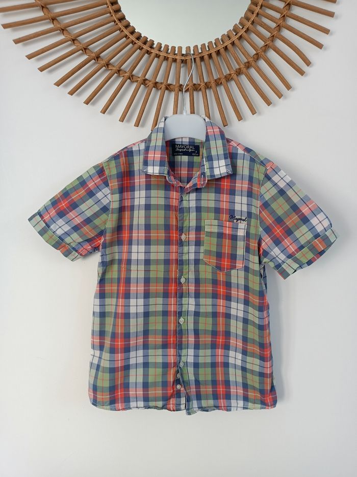 Chemise à carreaux Mayoral 7ans