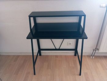 🖤 Bureau noir verre moderne – télétravail / gaming 🖤