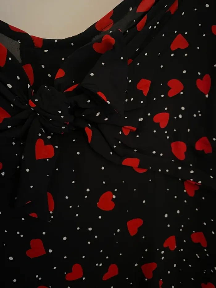 Robe noire avec cœurs rouges The Kooples - photo numéro 6