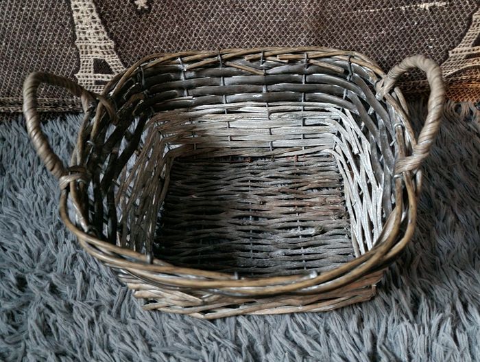 Corbeille en osier (panier) vintage - photo numéro 2