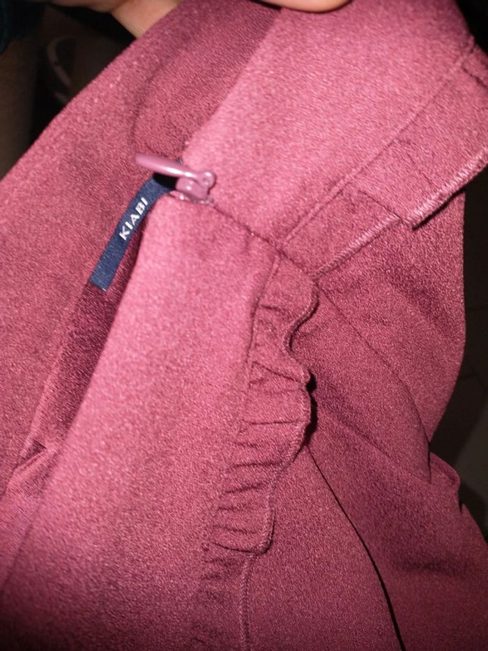 Jupe Bordeaux Kiabi taille 36 100 % polyester - photo numéro 3