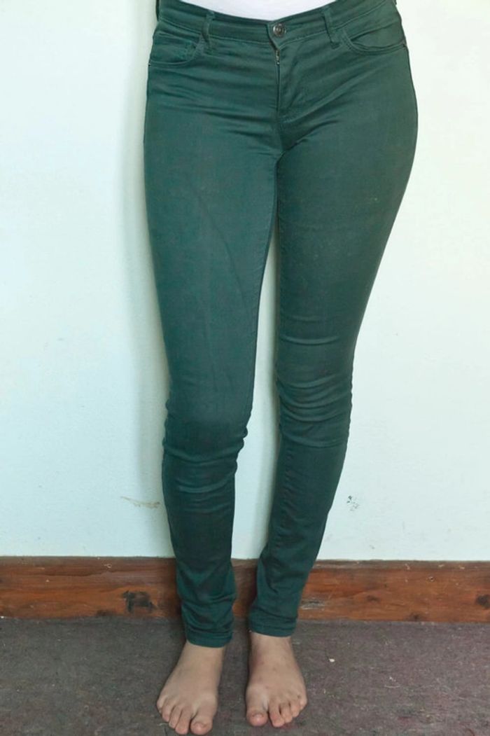 Pantalon skinny bleu canard ONLY - photo numéro 2