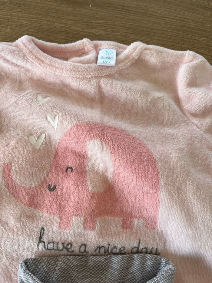 Lot pyjamas velours naissance - photo numéro 4