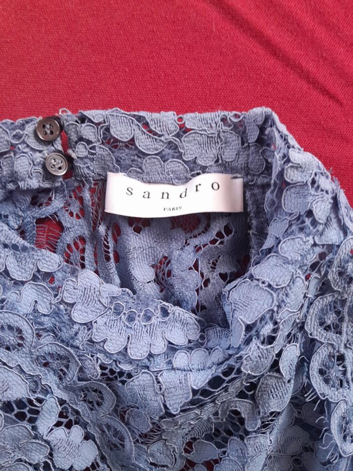 Combi short dentelle dos nu sandro taille 1 - photo numéro 5