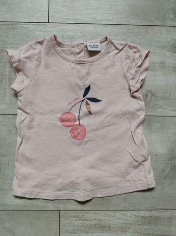 T shirt MC cerises