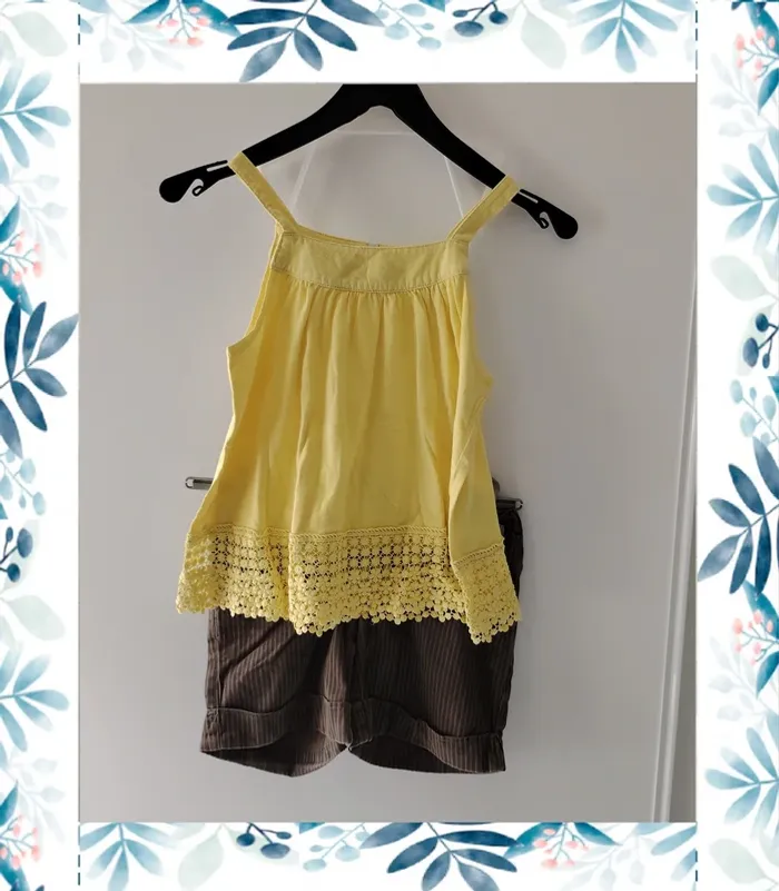 Lot de 3 ensembles été, 2 shorts, 1 jupe 10 ans - photo numéro 4