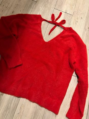 Pull femme rouge