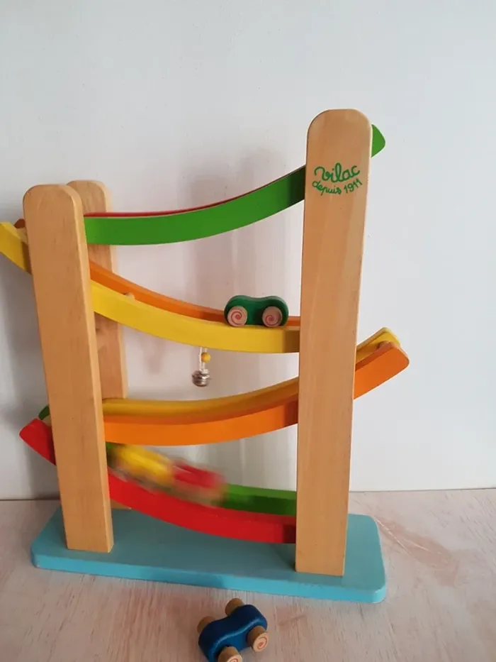 Toboggan cascade de voitures en bois Vilac - photo numéro 3