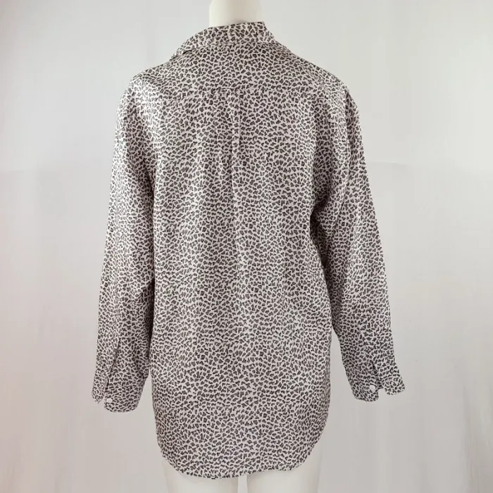 Chemisier léopard blanche et noire - Chanon - S A1218 - photo numéro 4