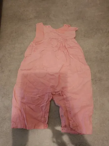 Salopette velours rose vif 67cm petit bateau