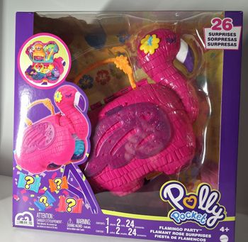 Flamant rose surprises polly pocket