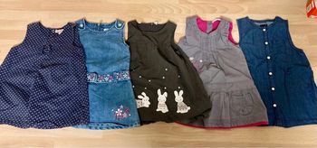 12 mois 74cm - lot 5 robes