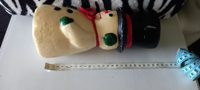 Bougie bonhomme de neige - photo numéro 2