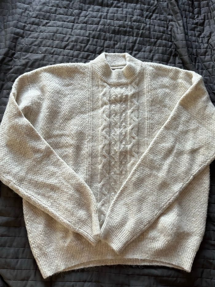 Pull chaud crème fille Okaidi 12 ans