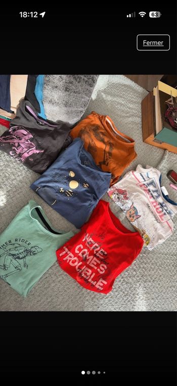 Lot tee shirt garçon 5 ans