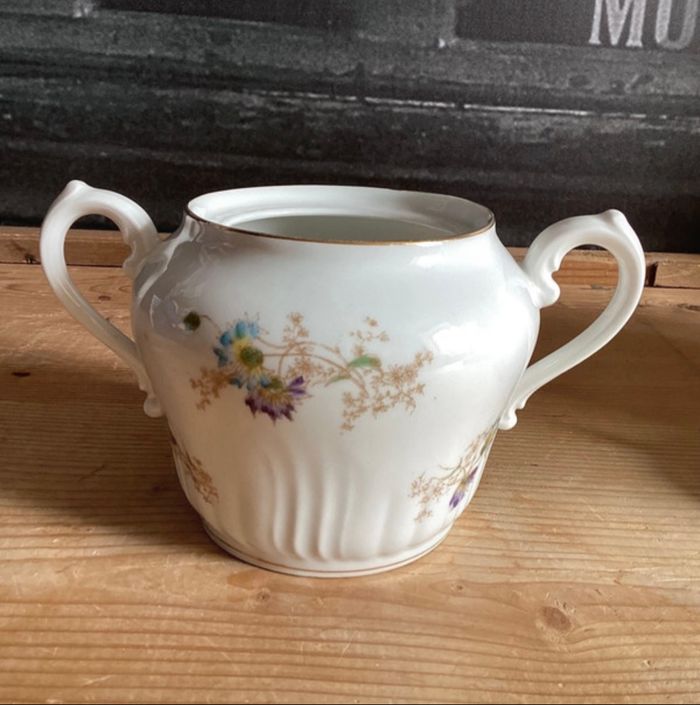 Sucrier porcelaine de Limoges  Hauteur - photo numéro 4