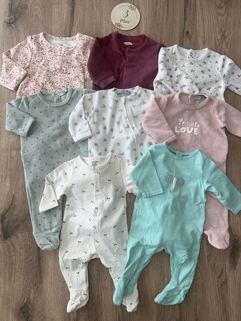 Lot pyjama bébé fille 3 mois 