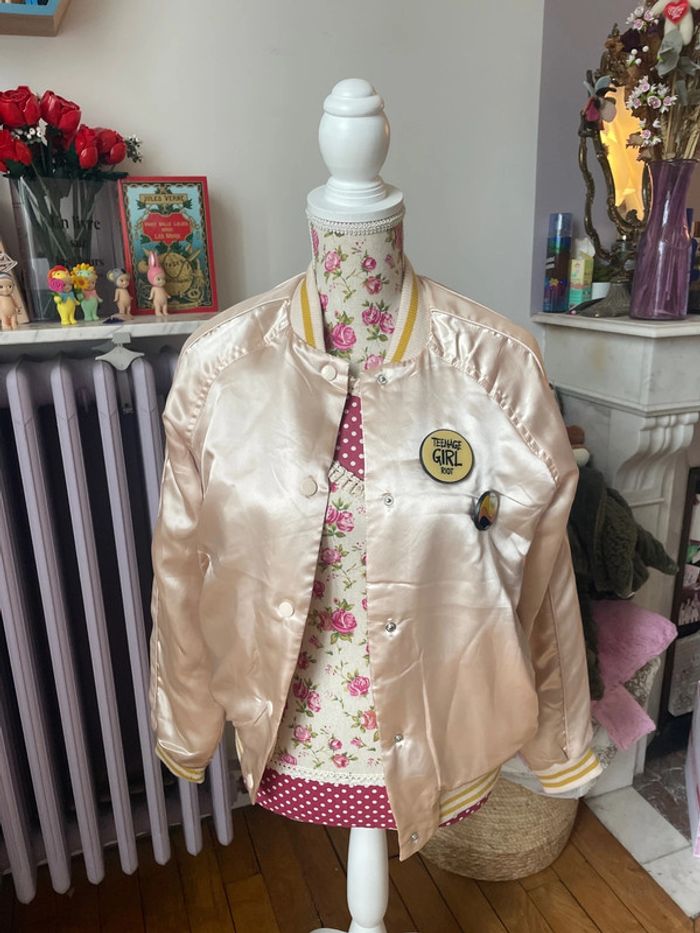Bomber rose poudré