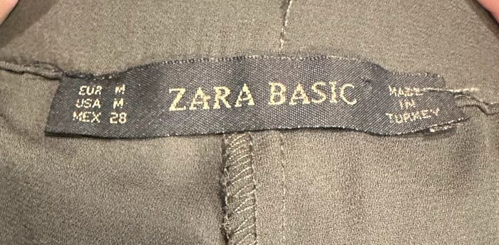 Pantalon ouvert devant zara taille M kaki - photo numéro 6