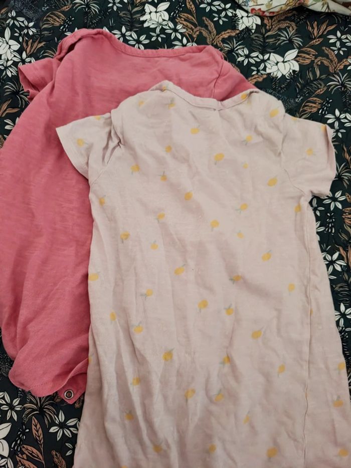 Lot de 2 pyjamas combishort rose Kiabi 36 mois - photo numéro 3