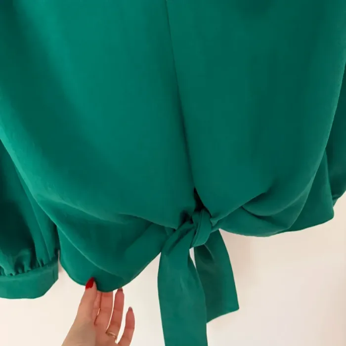 Ba&sh Green Blouse Top Shirt Long Sleeve - photo numéro 7