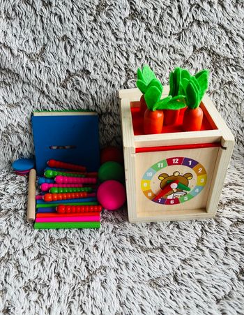 Kit Montessori jeu d’activités sensoriel éducatif en bois