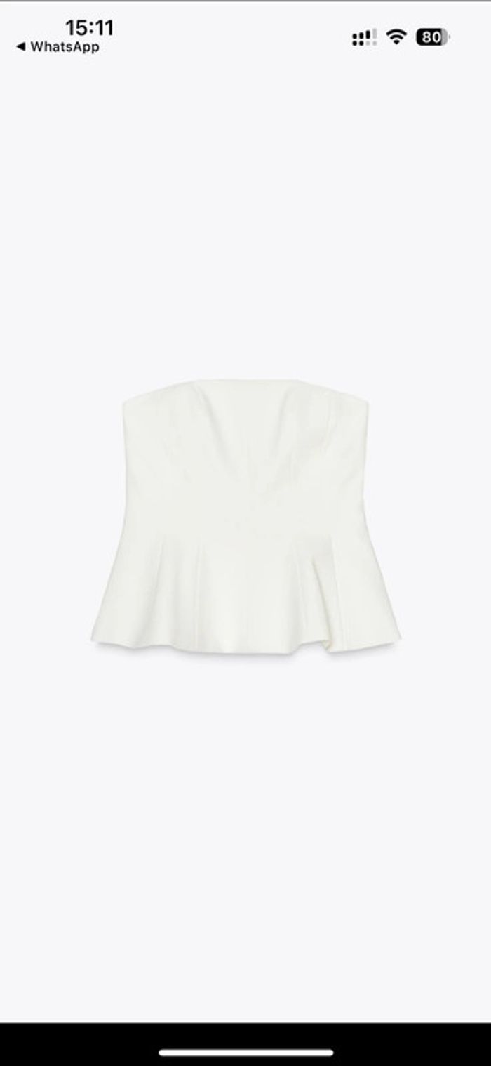 Bustier top péplum - photo numéro 3