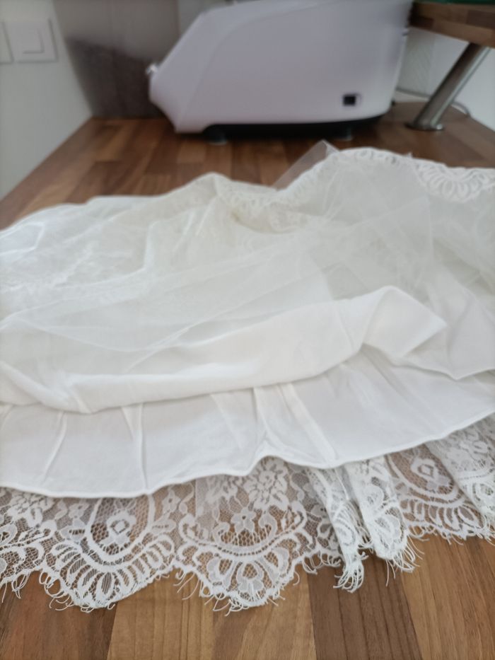 Magnifique jupe blanche dentelle 38 Naf Naf - photo numéro 7