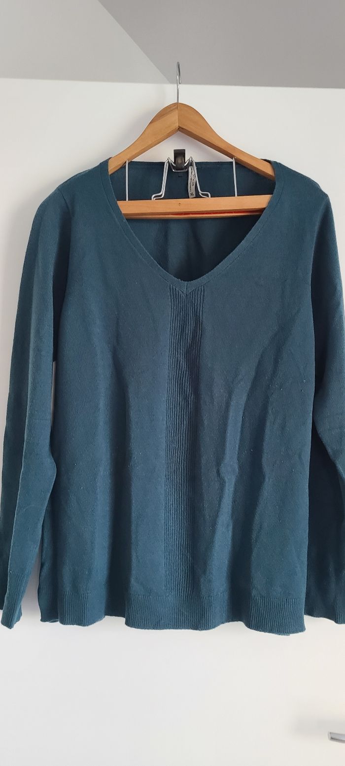 Pull fin femme vert - photo numéro 7