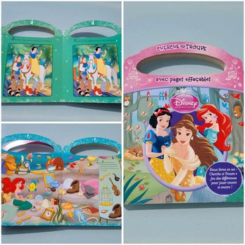 Cherche et trouve avec pages effaçables, Disney Princesses, tout carton