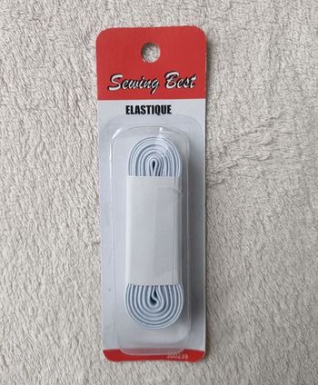Bande d'élastique blanche pour la couture