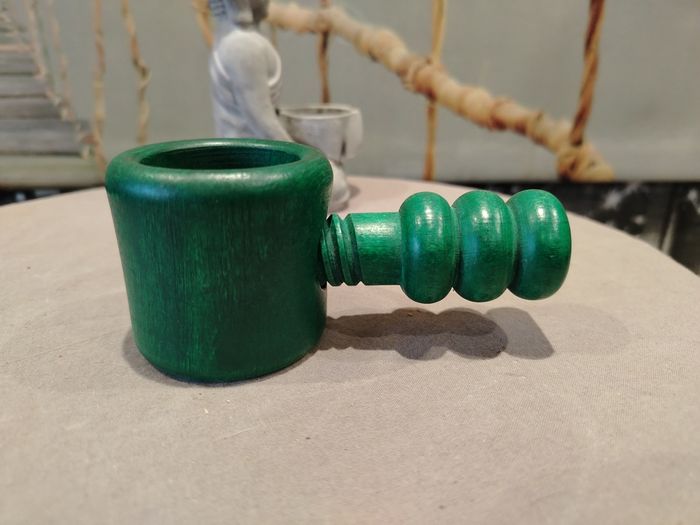Ancien casse noix en bois vert collection XXe - photo numéro 5
