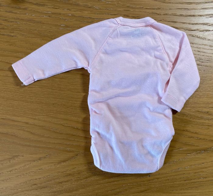 Kiabi Lot de 2 Bodies rose/blanc Taille Naissance - photo numéro 6