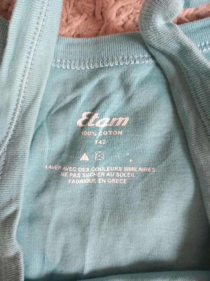 Tee-shirt débardeur coton T42 Etam - photo numéro 3