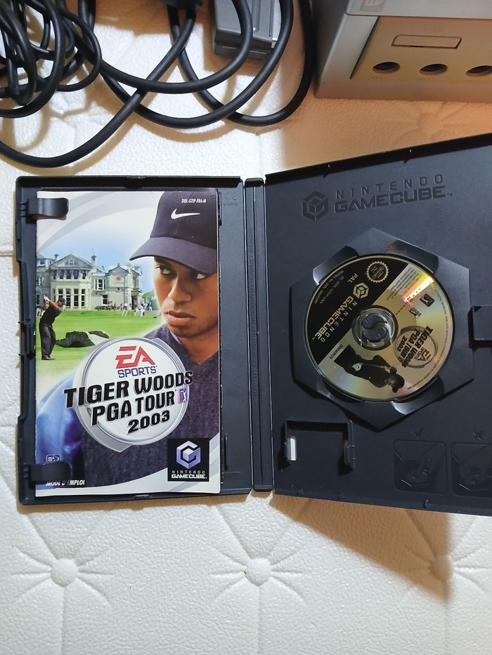 🎮 Nintendo GameCube argent + manette + 3 jeux + carte mémoire + affiche bonus 🎁 Prête à jouer - photo numéro 7