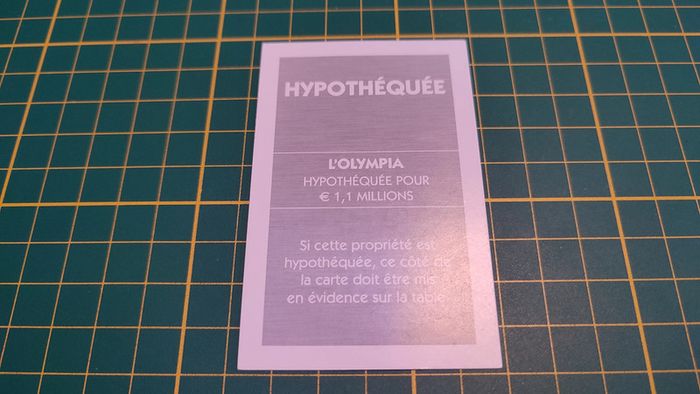 Titre de propriété L'Olympia Monopoly Et si le Monopoly était inventé aujourd'hui #C22 - photo numéro 2