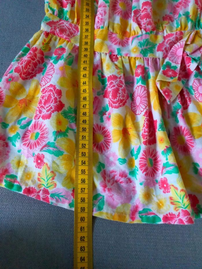 Robe fille fleurie – Taille inconnue (voir mesures en photo) - photo numéro 6