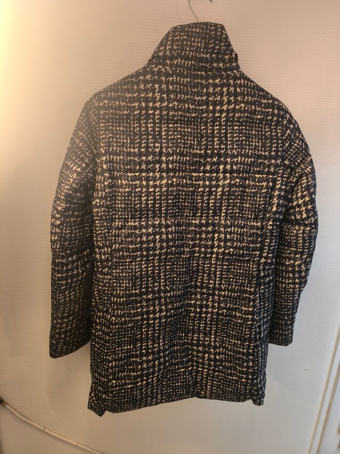 Doudoune femme noire et crème - photo numéro 9