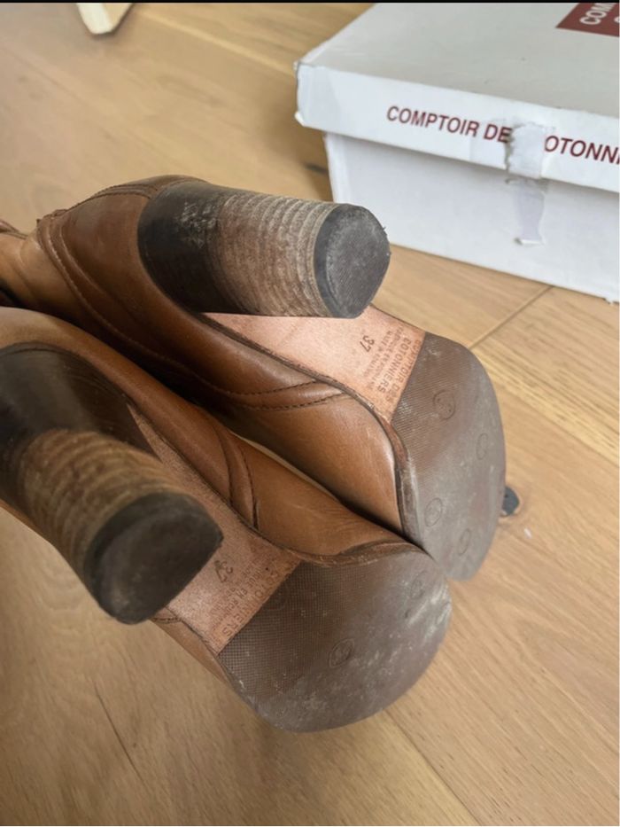 Bottines en cuir 37 comptoir des cotonniers - photo numéro 8