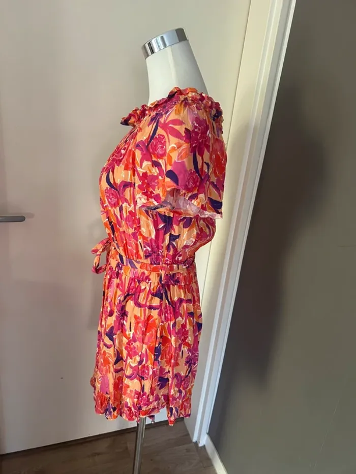 Opullence robe été courte imprimée multicolore taille 38 /M - photo numéro 4