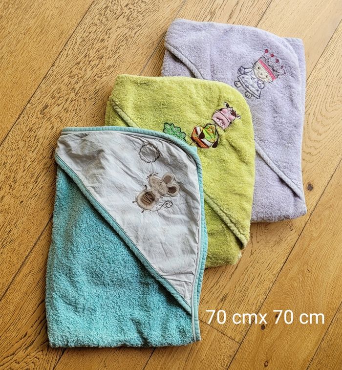 Cape de bain Carré Blanc