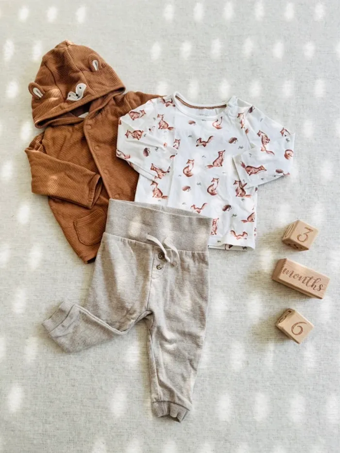 Ensemble renard - 3/6 mois