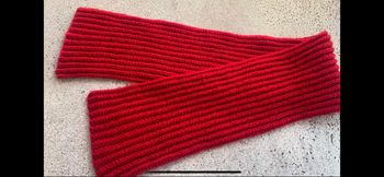 écharpe hiver rouge enfants