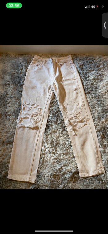 Jeans  troué taille haute