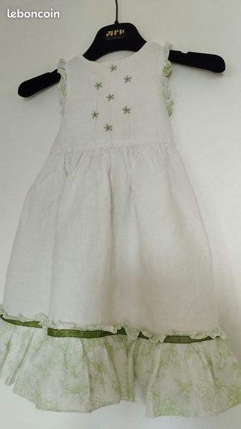 Robe Lin/Coton 3 ans A l'heure Anglaise
