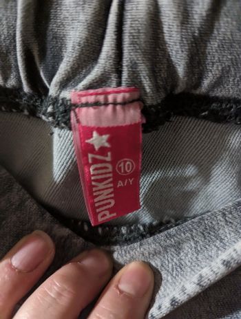 Jupe droite effet jean