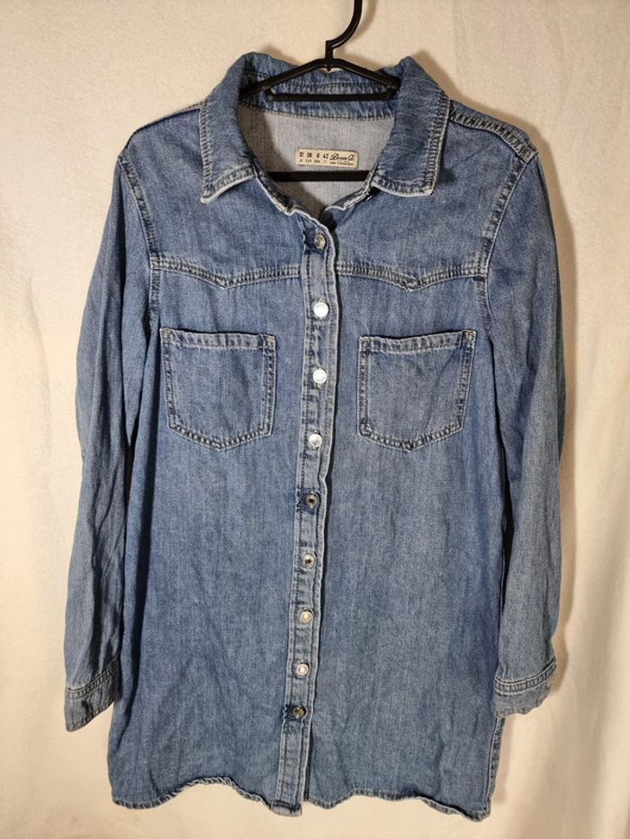 Chemise longue en jean denim Co
