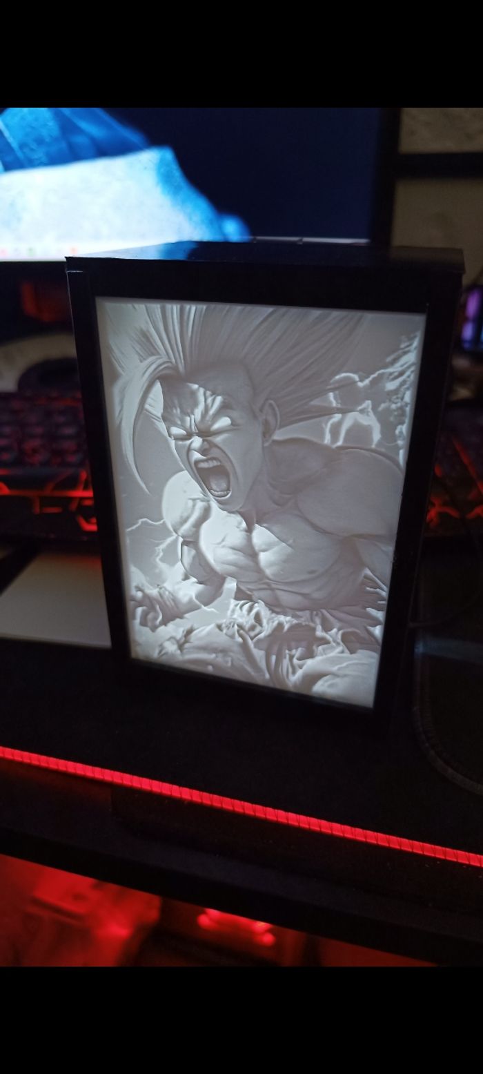 Lampe lithophane Gohan ssj2