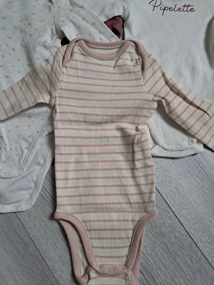 Lot de 4 bodys manches longues - 3 mois / 60 cm - photo numéro 5