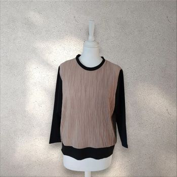 Blouse manches longues tri-colore Zara femme taille M